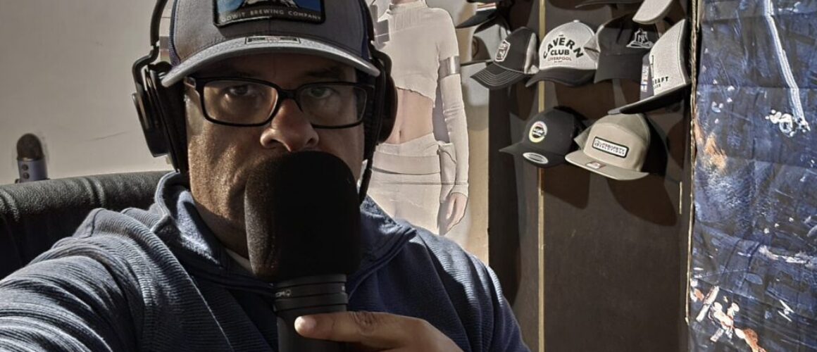 Ben with mic in studio